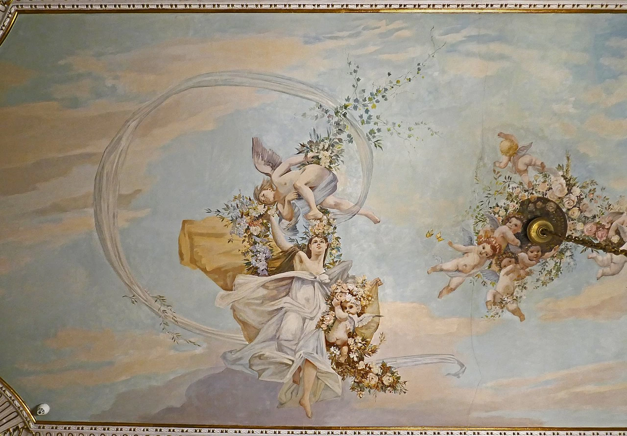 Sala da scrittura Hermesvilla Coperta dell'Imperatrice Elisabetta 1